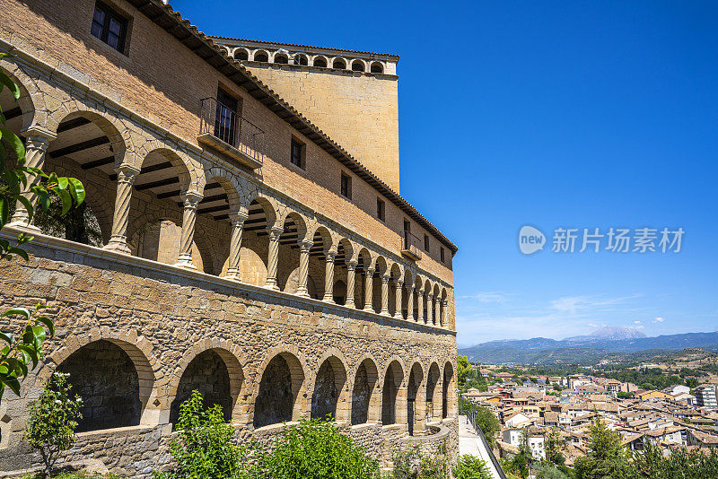 Viergen de la Pena Basilica教堂在西班牙Ribagorza的Huesca Aragon的Graus世纪16世纪